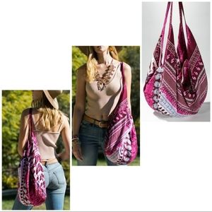 Bohemian Ethnic Slouch Hobo Handbag nwt